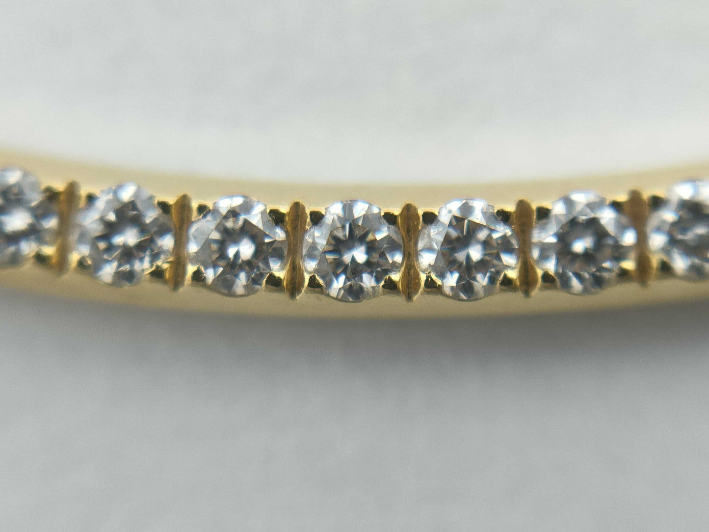 Tiffany & Co. T Smile Small Diamond Necklace in Yellow Gold and Au750, 2.3g