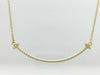 Tiffany & Co. T Smile Small Diamond Necklace in Yellow Gold and Au750, 2.3g