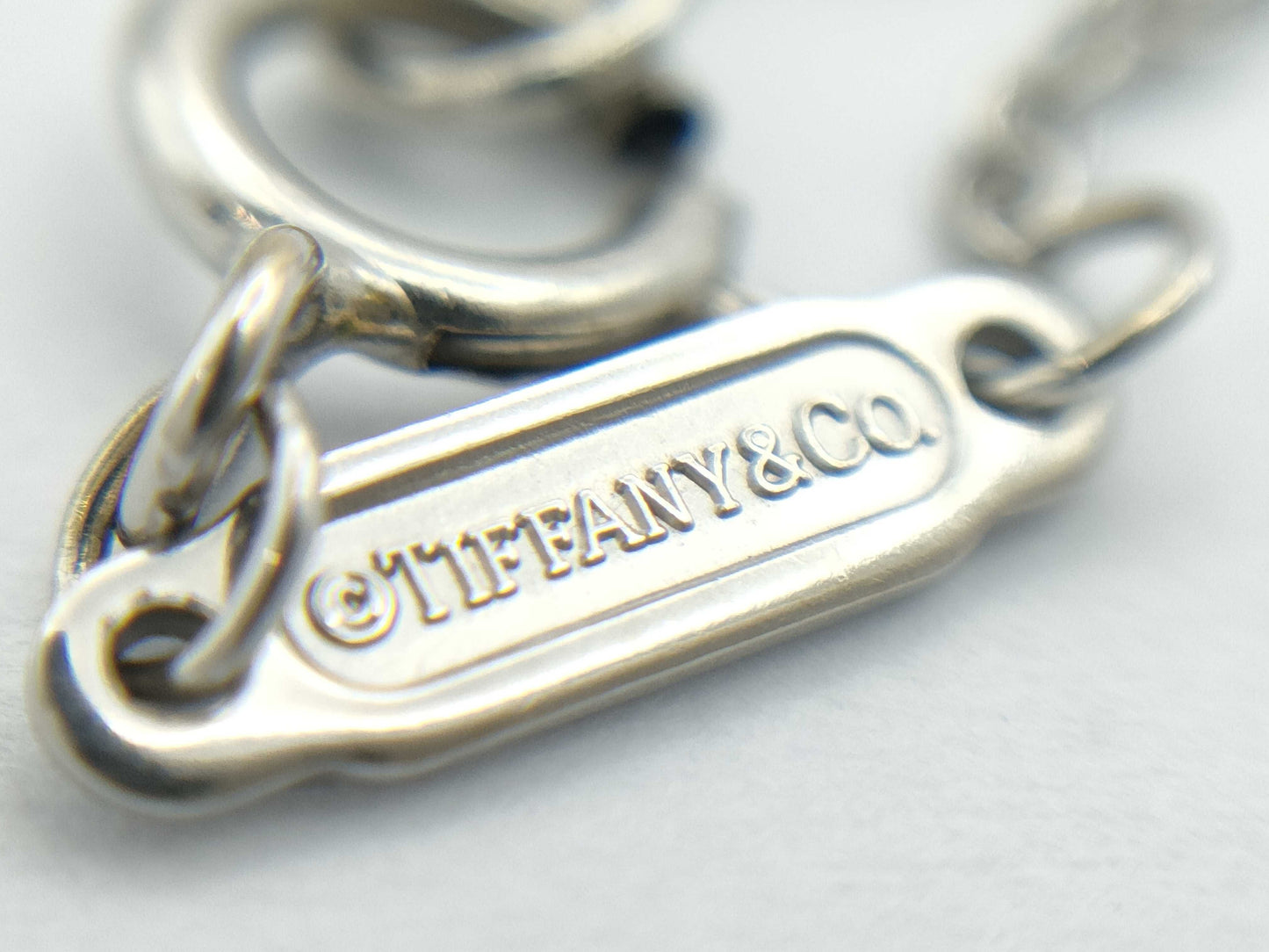 Tiffany & Co. T Smile Mini Diamond Necklace in WG Au750, 2.3g