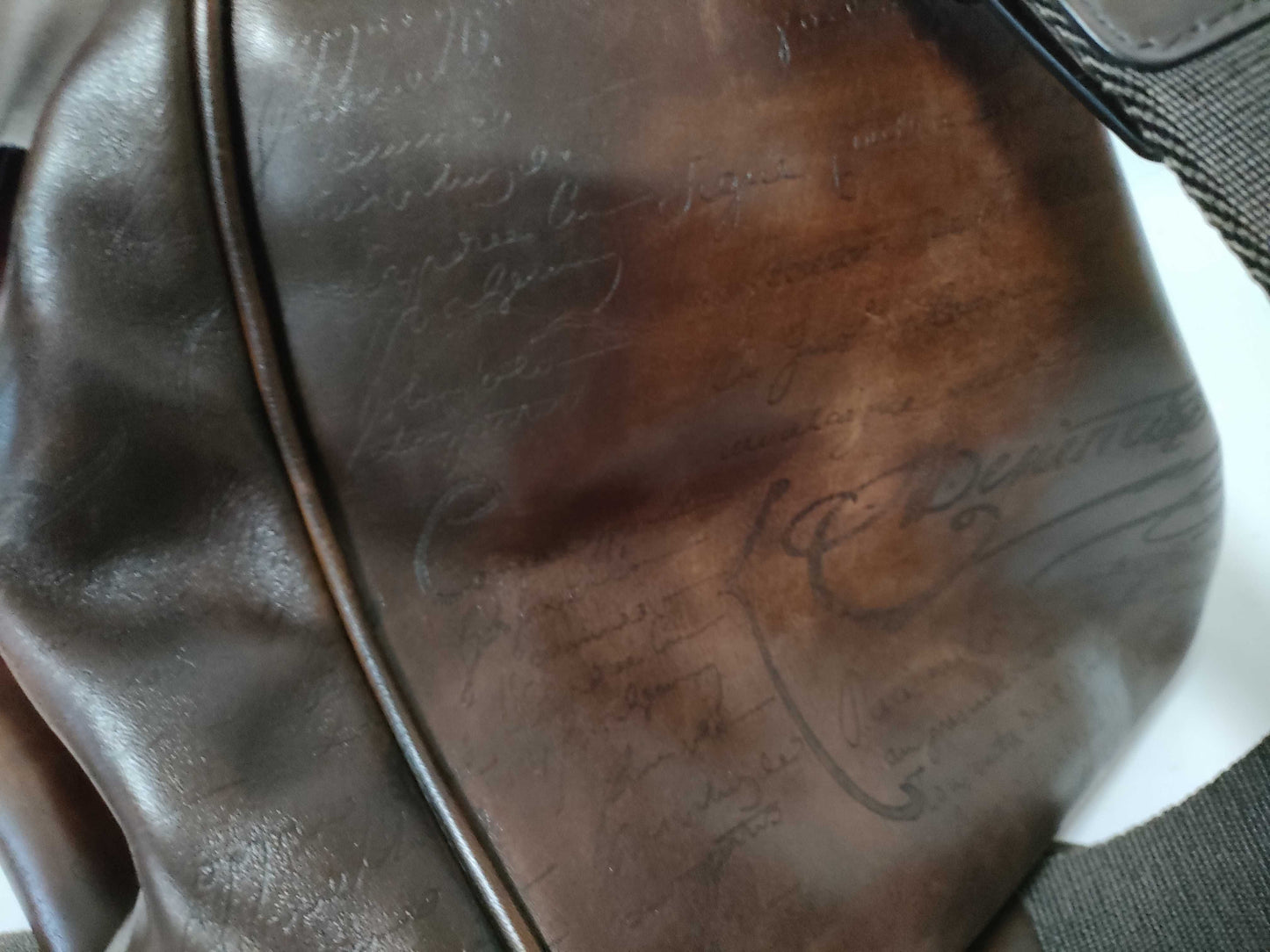 Berluti Boston Bag 2-way Calligraphy Boston Bag