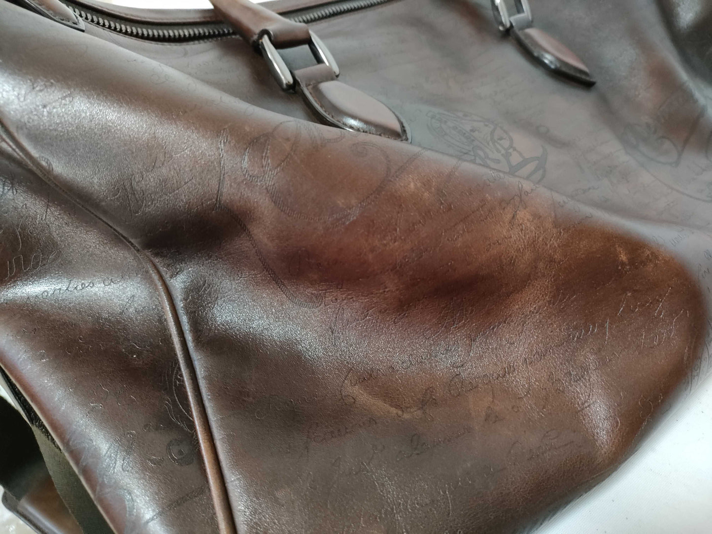 Berluti Boston Bag 2-way Calligraphy Boston Bag
