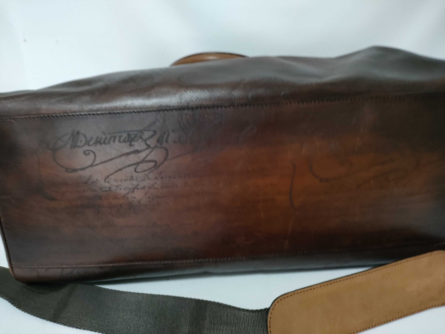 Berluti Boston Bag 2-way Calligraphy Boston Bag