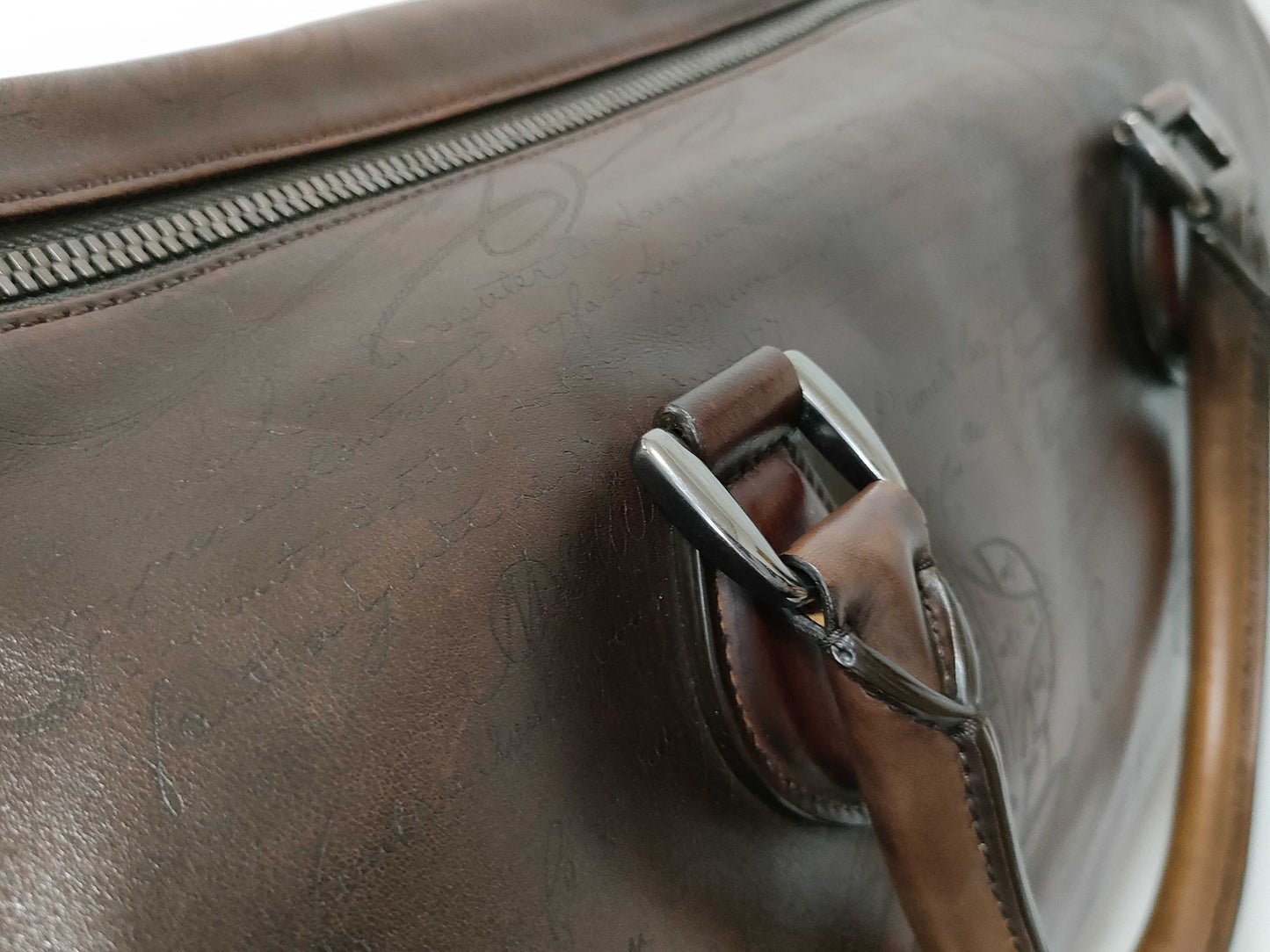 Berluti Boston Bag 2-way Calligraphy Boston Bag
