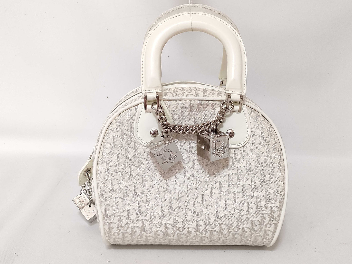 Dior Trotter Glitter Handbag with Dice Charm