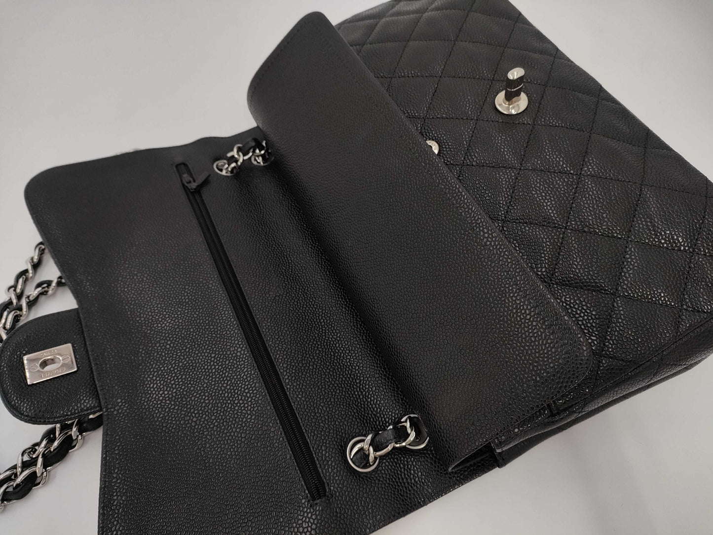 CHANEL Matelasse Double Flap Jumbo Shoulder Bag