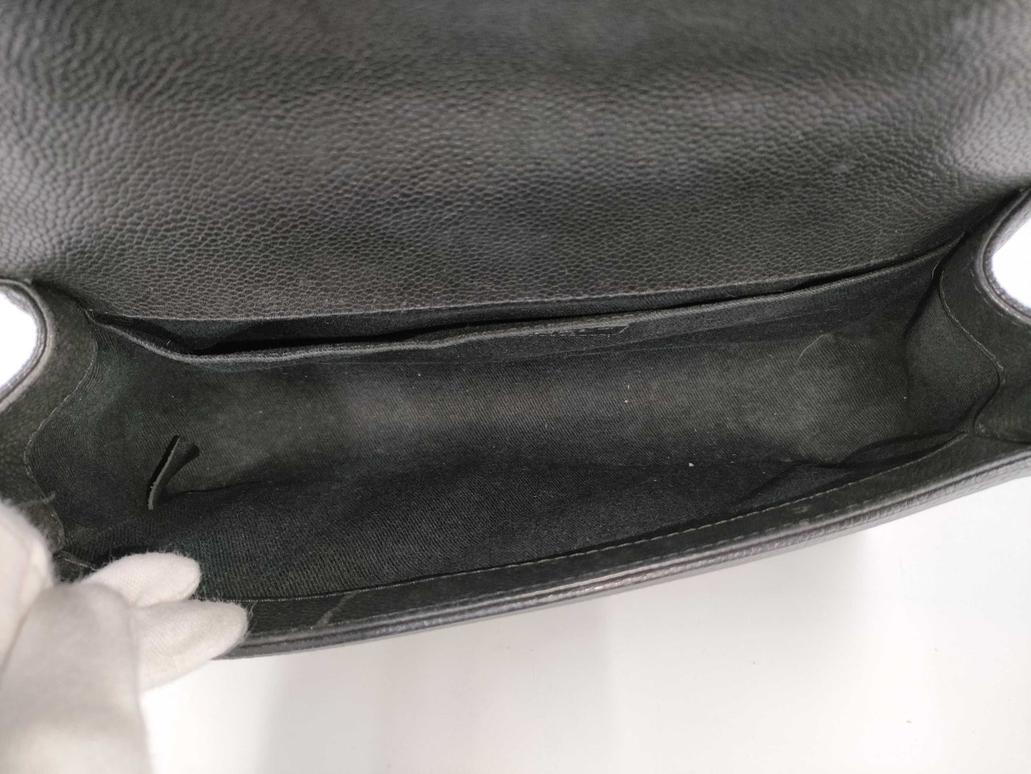 CHANEL Boy Chanel Caviar Leather Black with Silver Hardware Shoulder Bag
