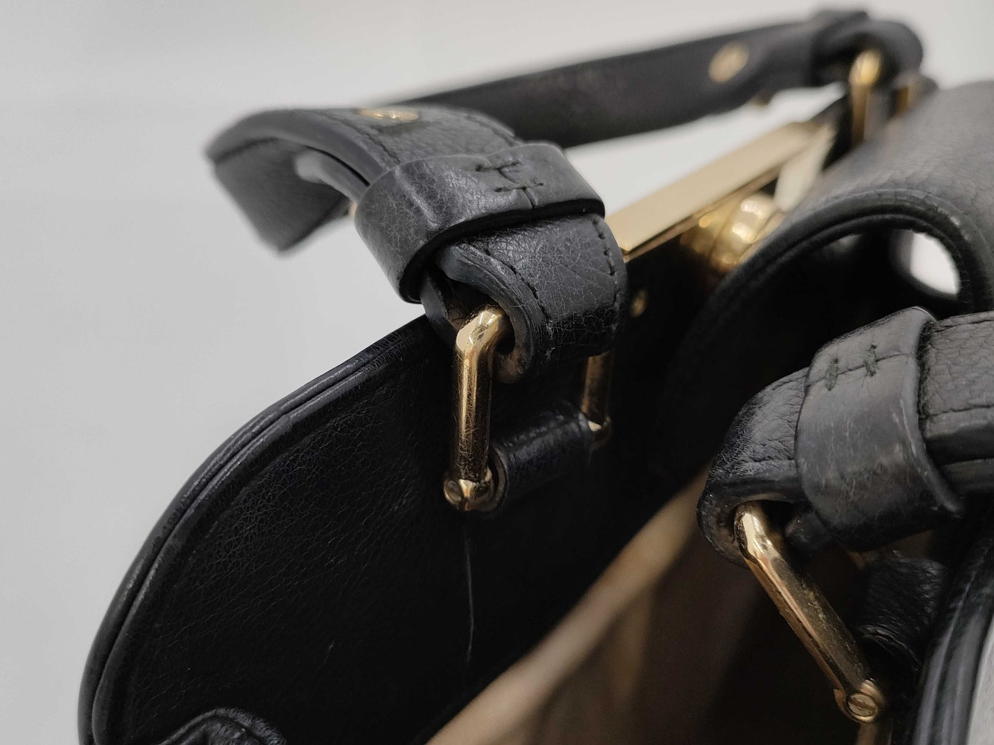 CHANEL 2-way handbag, No. 23, black with gold hardware