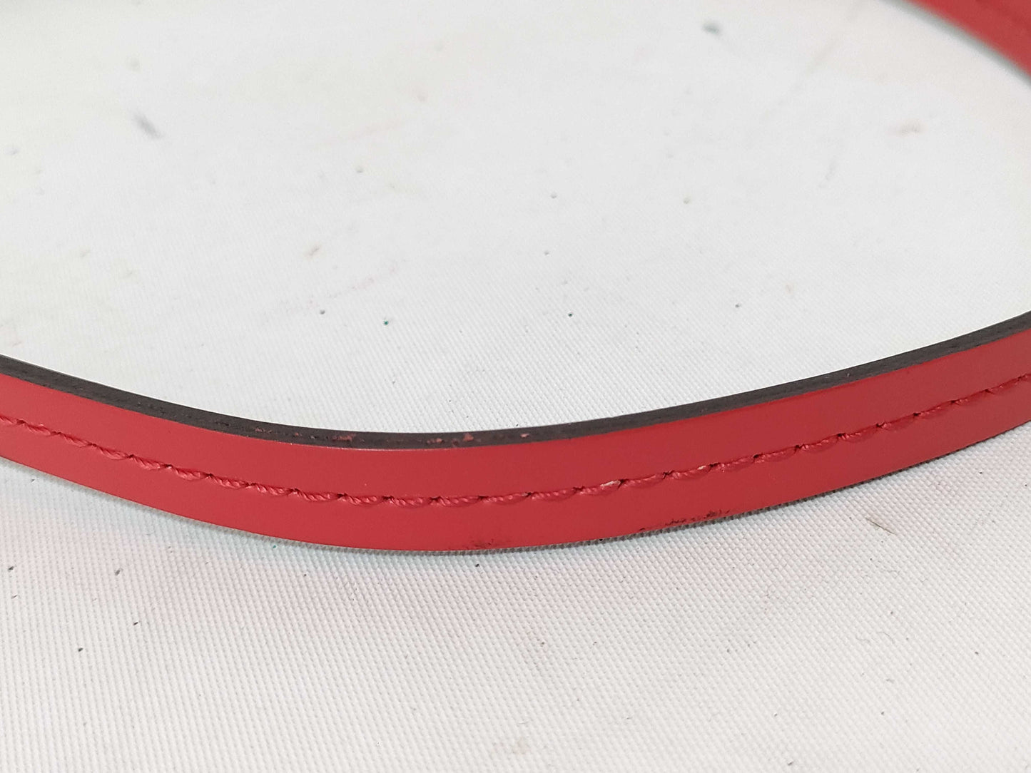 LOUIS VUITTON Epi Leather LV Pochette Accessoires Epi Shoulder Bag in Red with Silver Hardware