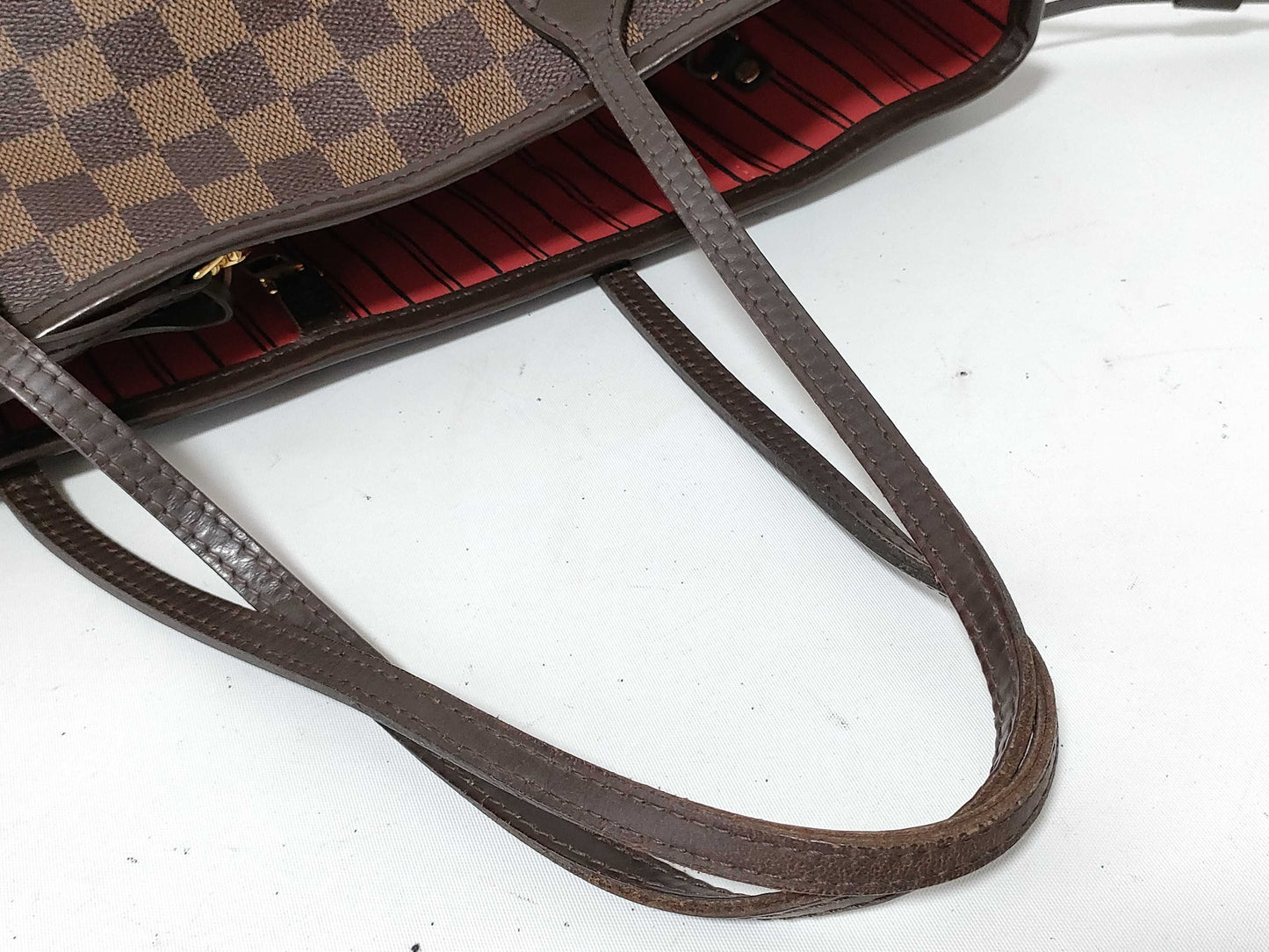 LOUIS VUITTON Damier LV Neverfull MM Damier Pouch Tote Bag