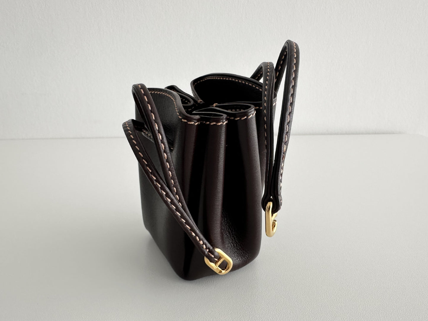 HERMES HERMES Vespa Pouch Dark Brown
