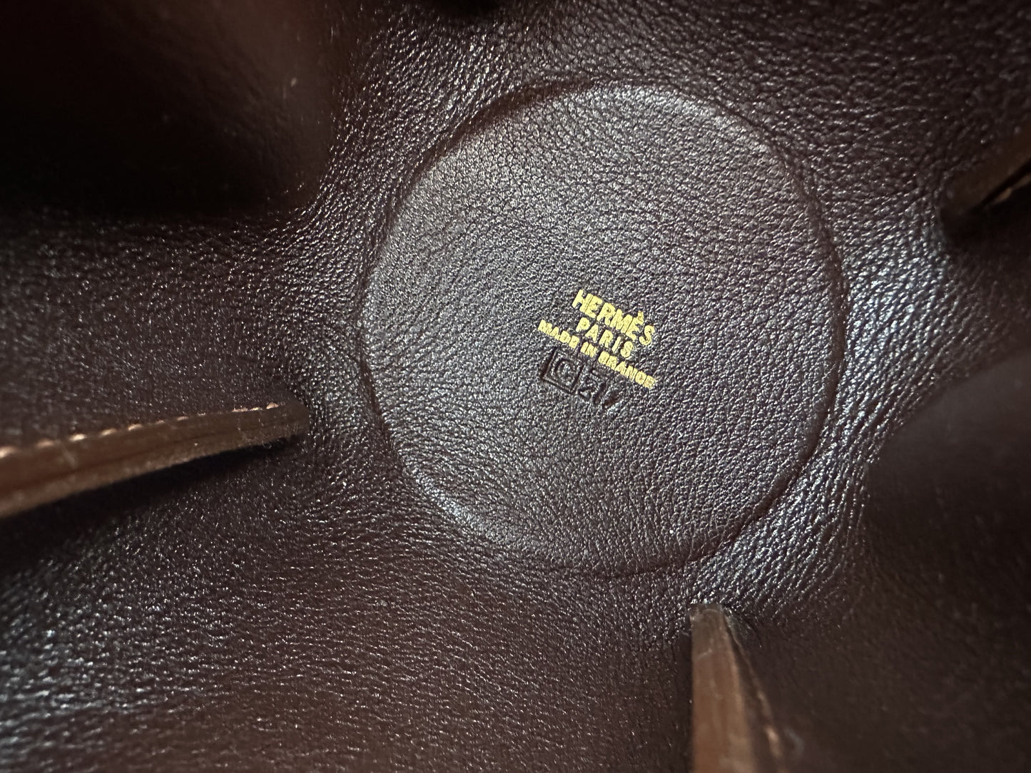 HERMES HERMES Vespa Pouch Dark Brown