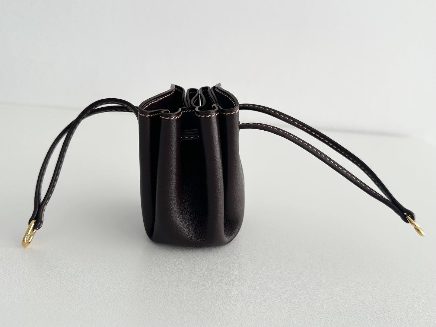 HERMES HERMES Vespa Pouch Dark Brown