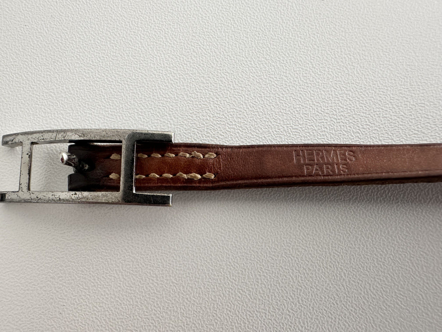 HERMES Api Leather Bracelet Bracelet/Bangle