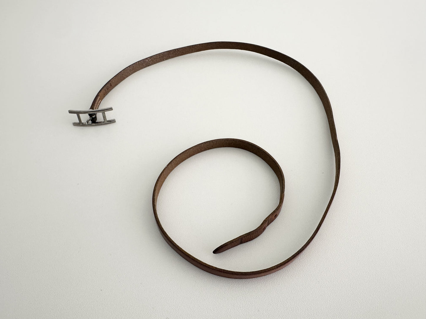 HERMES Api Leather Bracelet Bracelet/Bangle