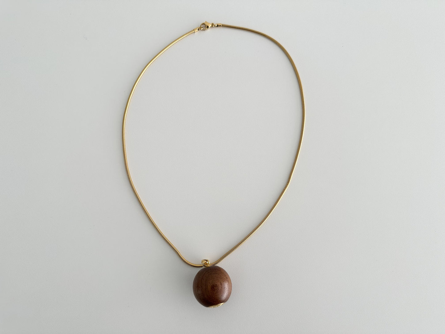 HERMES HERMES Serie Wood Ball Necklace Necklace
