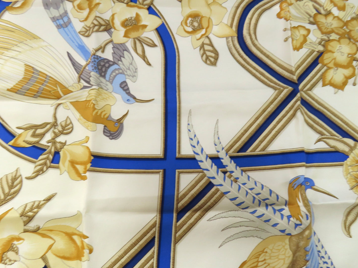 HERMES HERMES Carré 90 Caribbean Bird Scarf