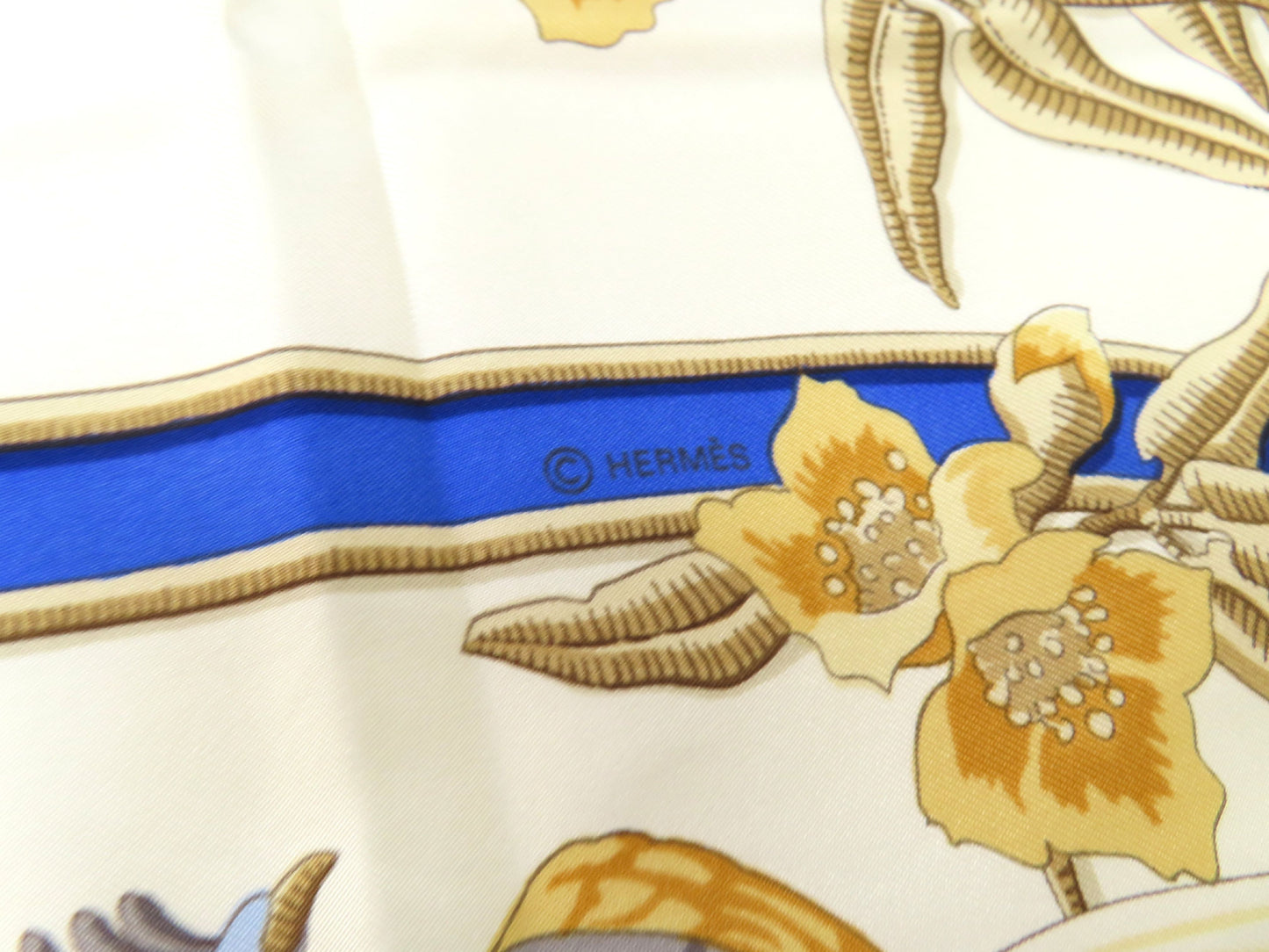 HERMES HERMES Carré 90 Caribbean Bird Scarf