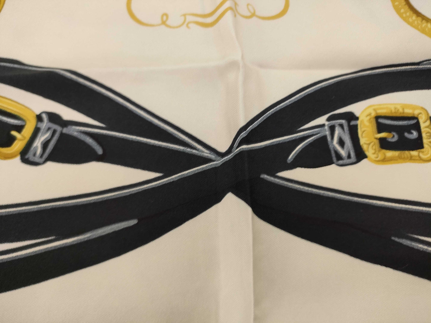 HERMES Carré HERMES Hermes Carré 90 Ceremonial Bridle ② Scarf