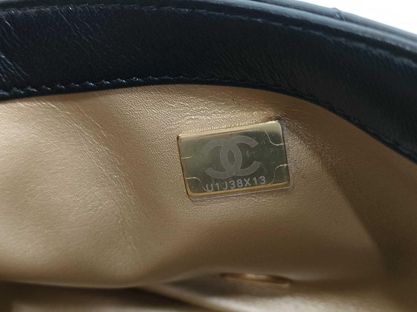 CHANEL CHANEL Mini Matelasse Lamb Chain Black Shoulder Bag