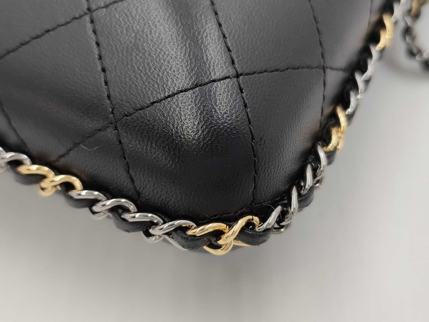 CHANEL Phone Case S/G Hardware Shoulder Bag