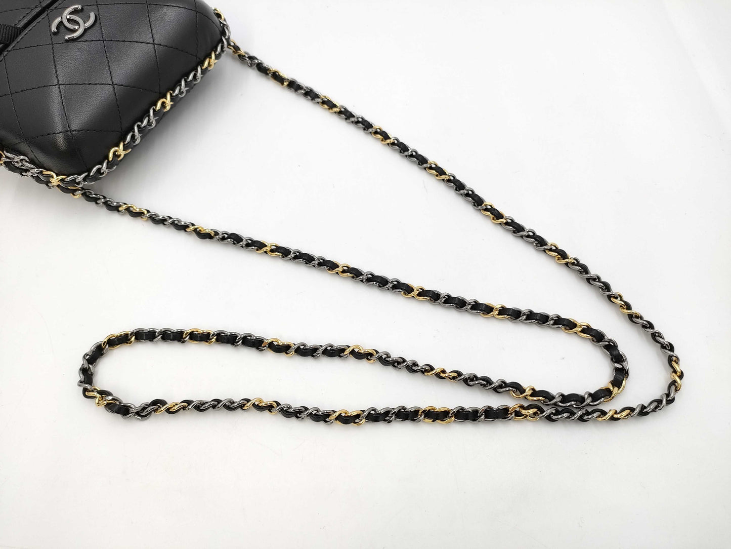 CHANEL Phone Case S/G Hardware Shoulder Bag