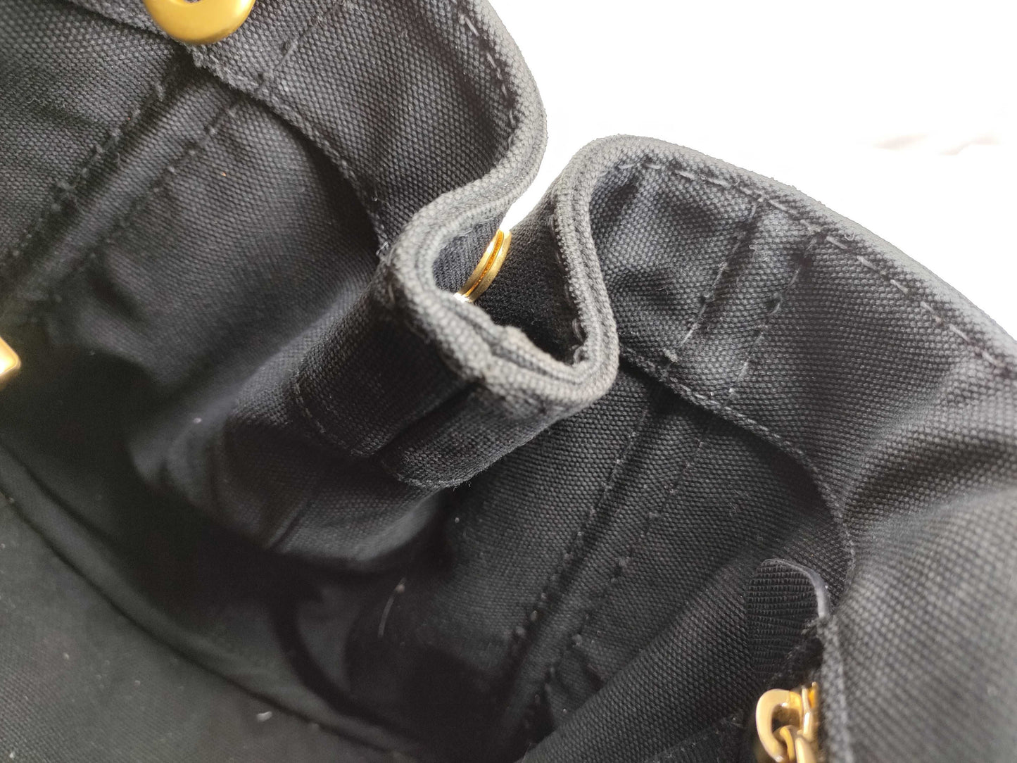 PRADA PRADA Canapa 2-way shoulder bag, black tote bag