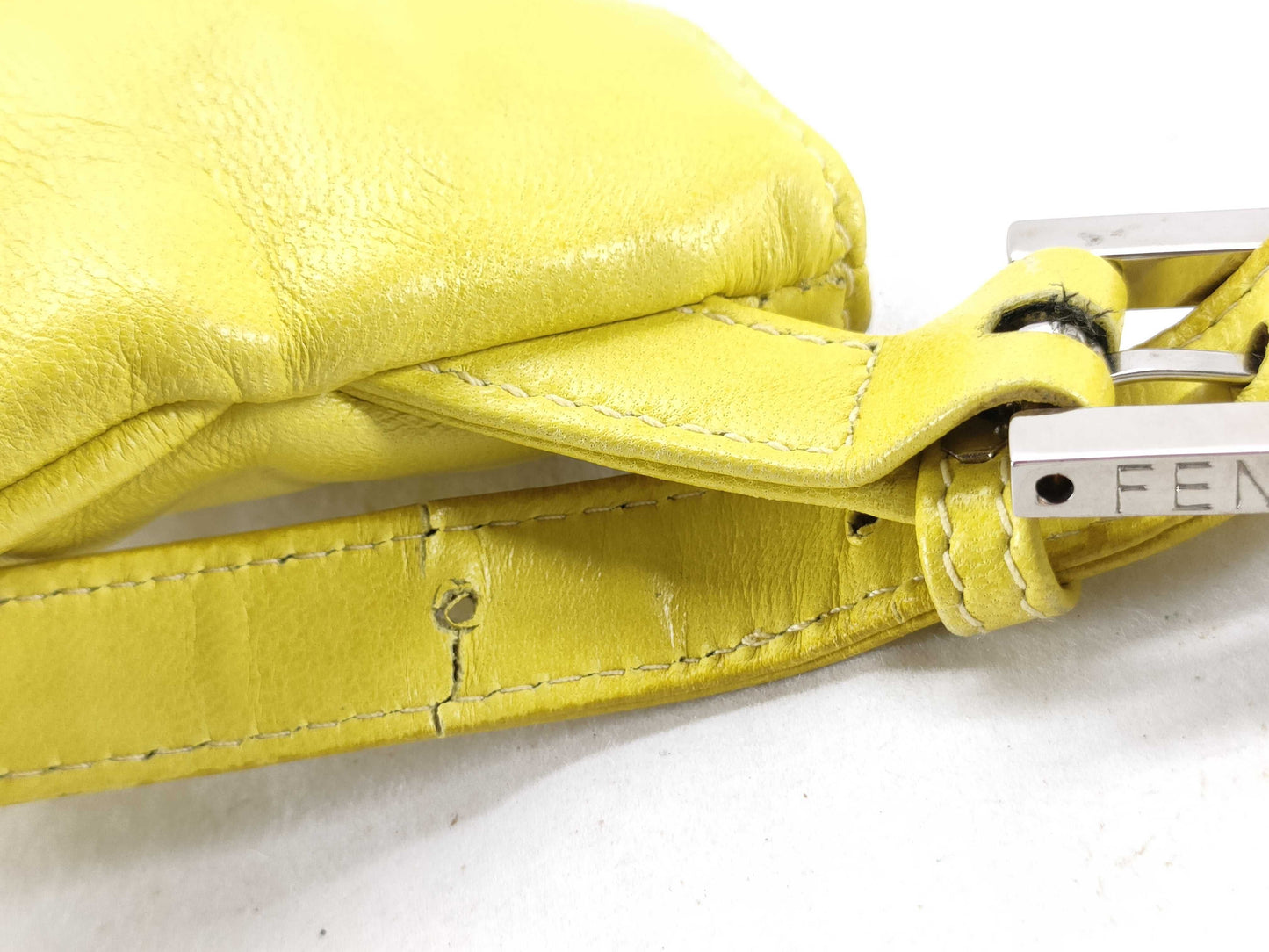 FENDI Mamma Fendi All Leather Mamma Bucket Shoulder Bag