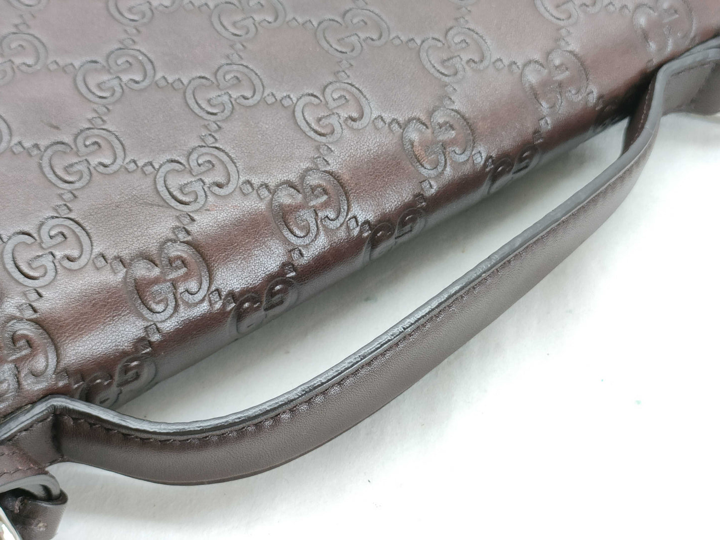 GUCCI Guccissima Gucci GGssima 2-way shoulder bag with lock and key