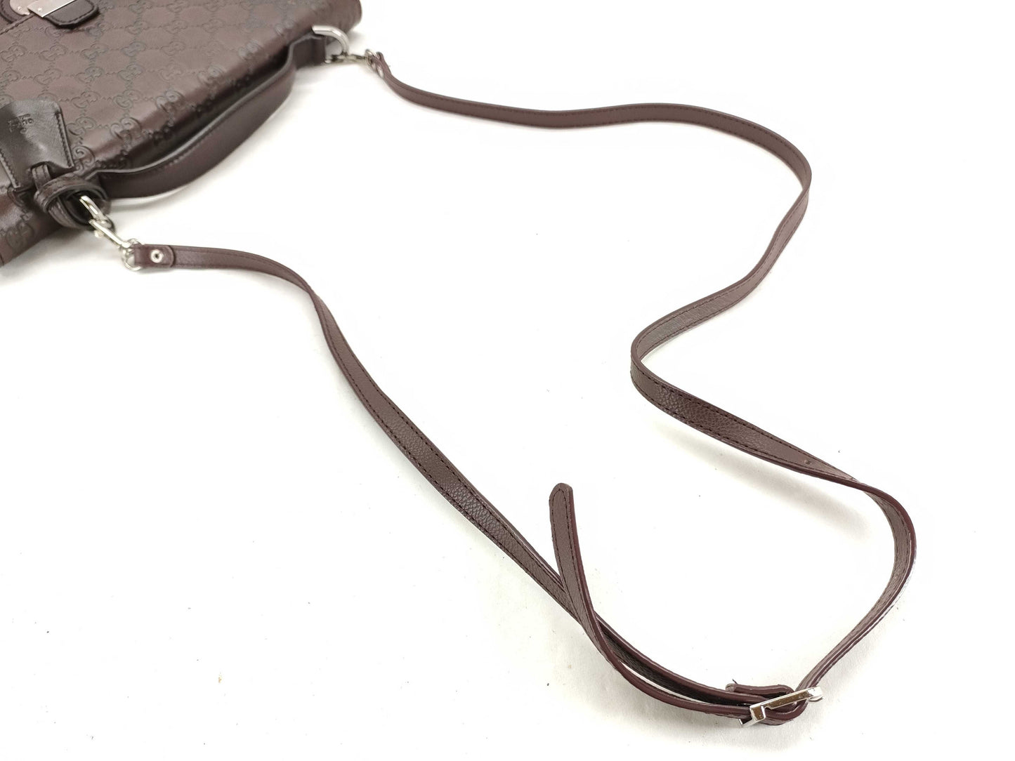 GUCCI Guccissima Gucci GGssima 2-way shoulder bag with lock and key