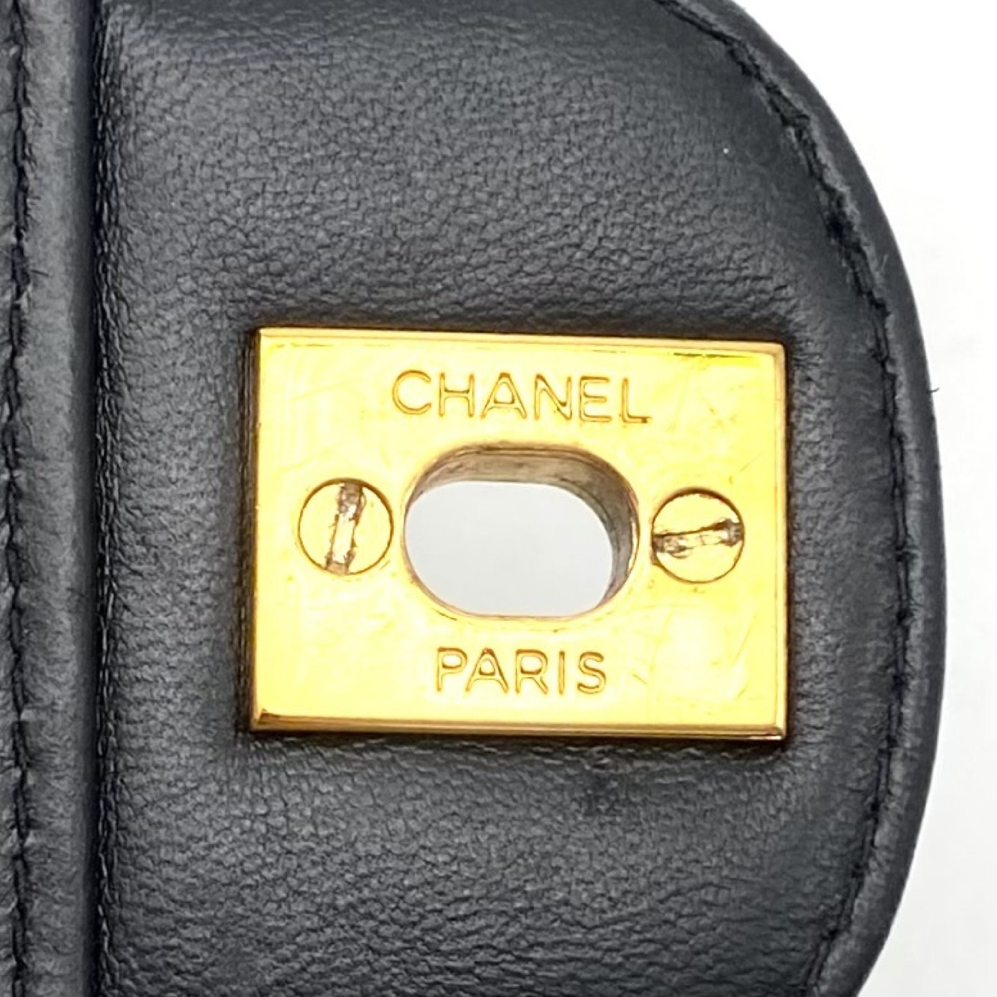 CHANEL CHANEL Matelasse Turnlock Coco Mark Diana Flap Patent Leather Chain Hand Shoulder Bag