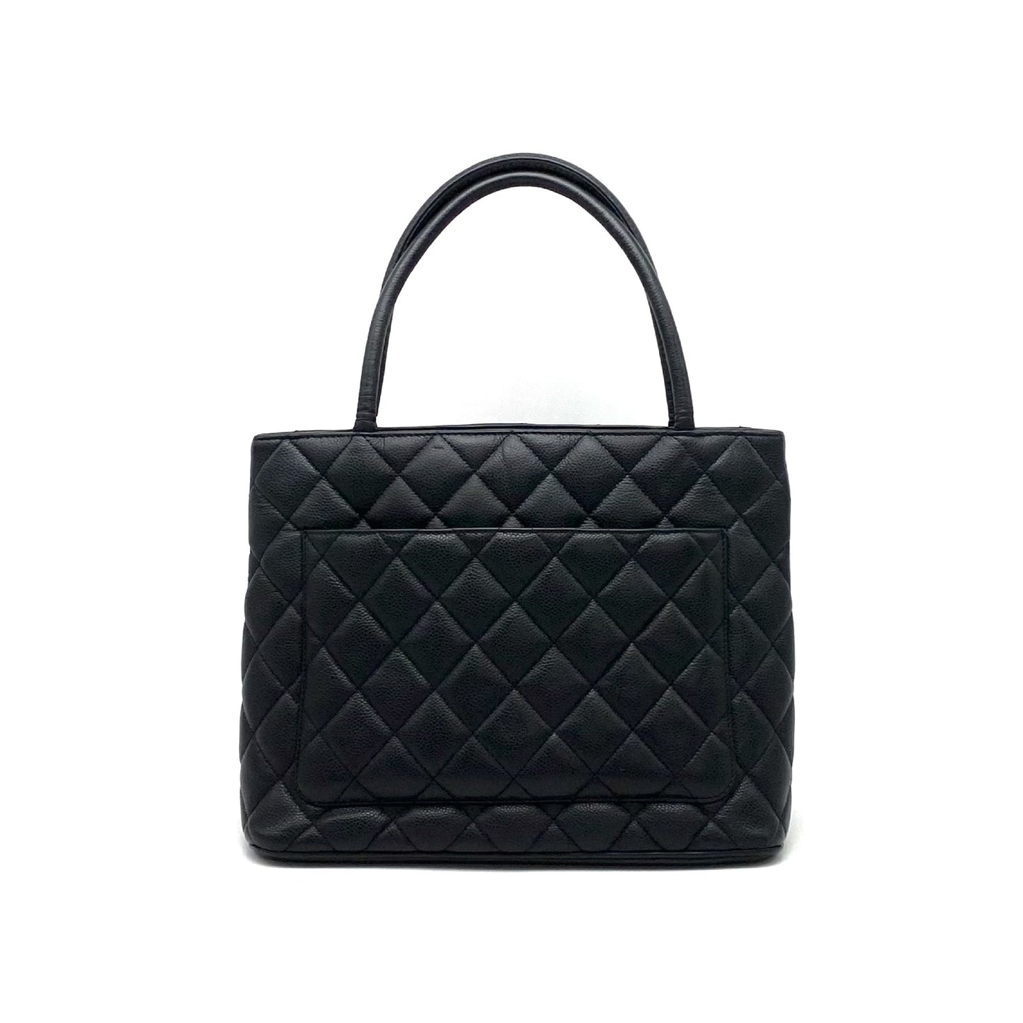 CHANEL CHANEL Matelasse Large Coco Mark Caviar Skin Reproduction Tote Bag
