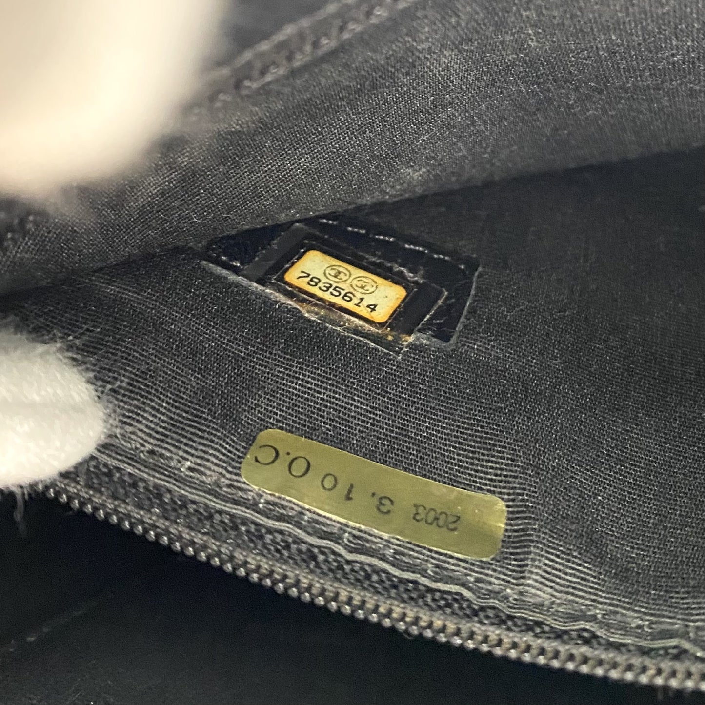 CHANEL CHANEL Matelasse Large Coco Mark Caviar Skin Reproduction Tote Bag