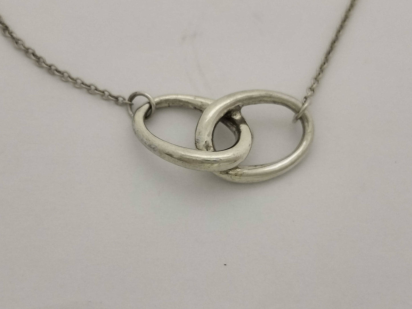 Tiffany & Co. Tiffany Necklace Double Loop Silver 925 Necklace