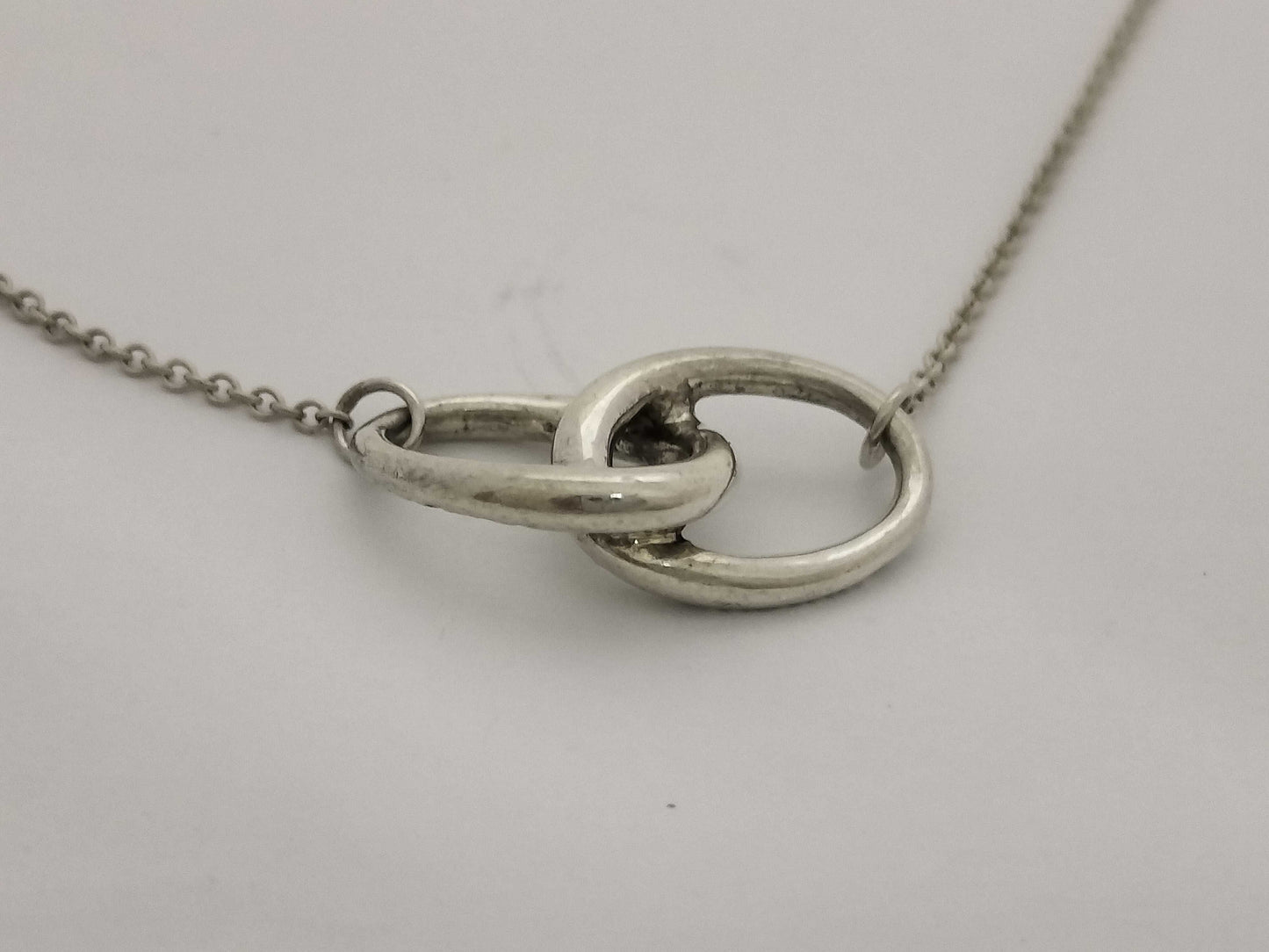 Tiffany & Co. Tiffany Necklace Double Loop Silver 925 Necklace