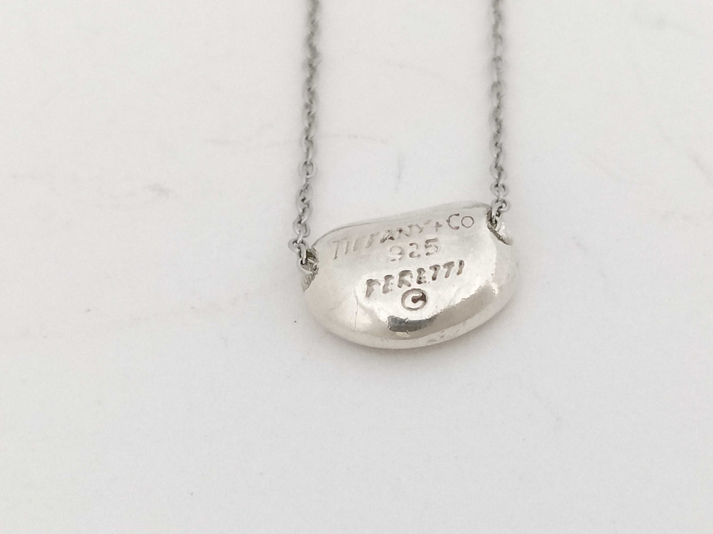 Tiffany & Co. Bean Tiffany Necklace Bean Beans Peretti 925 Necklace