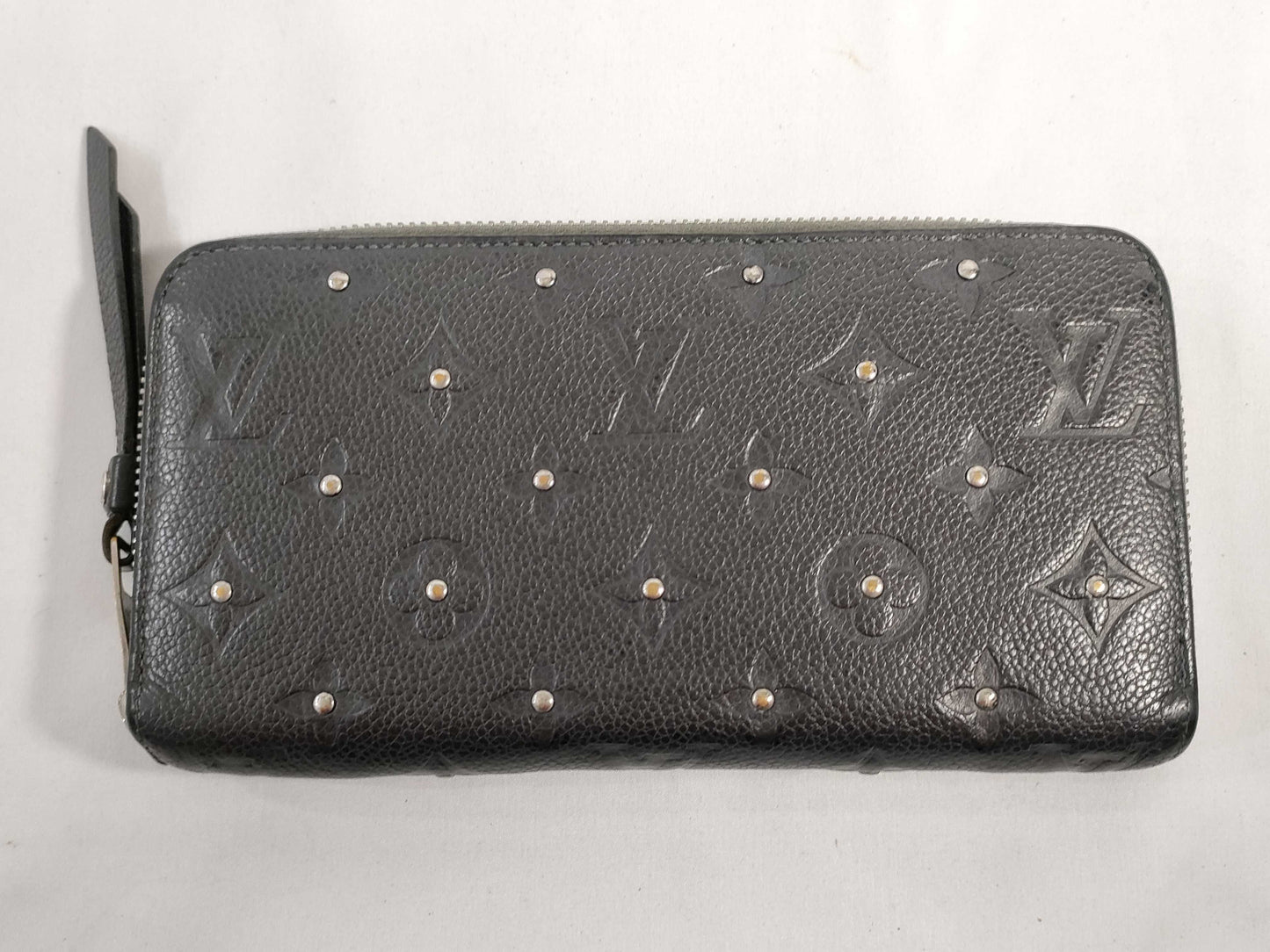 LOUIS VUITTON RFID verification not possible SP4135 M61442 Zippy Wallet Platine Studs Wallet