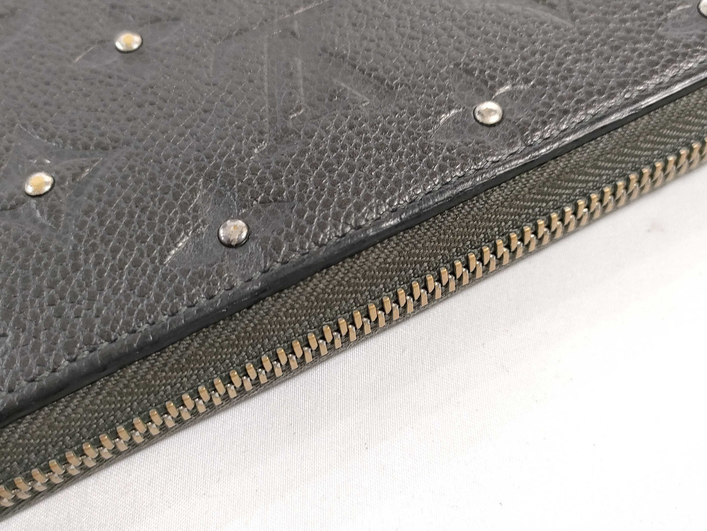 LOUIS VUITTON RFID verification not possible SP4135 M61442 Zippy Wallet Platine Studs Wallet