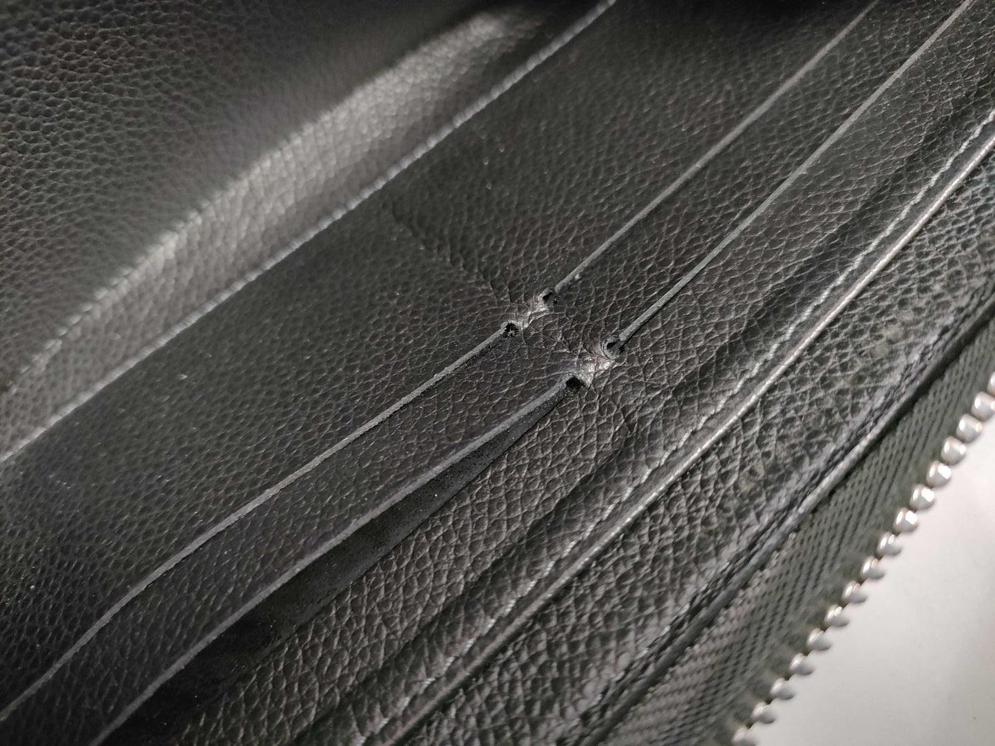 LOUIS VUITTON RFID verification not possible SP4135 M61442 Zippy Wallet Platine Studs Wallet