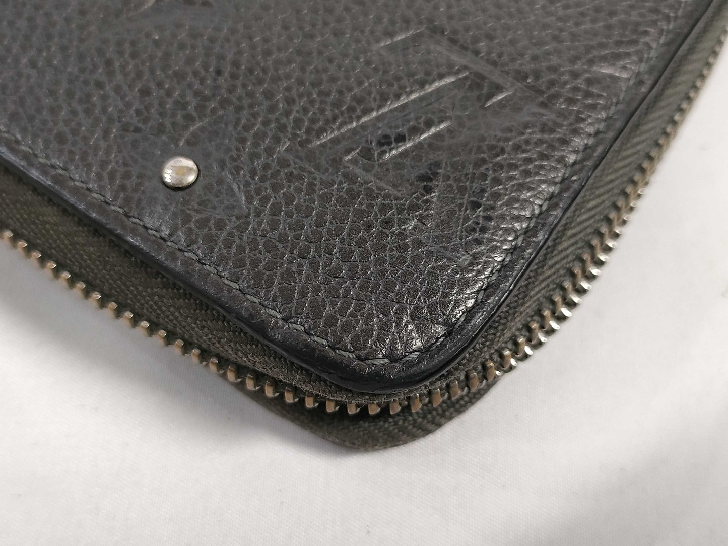 LOUIS VUITTON RFID verification not possible SP4135 M61442 Zippy Wallet Platine Studs Wallet