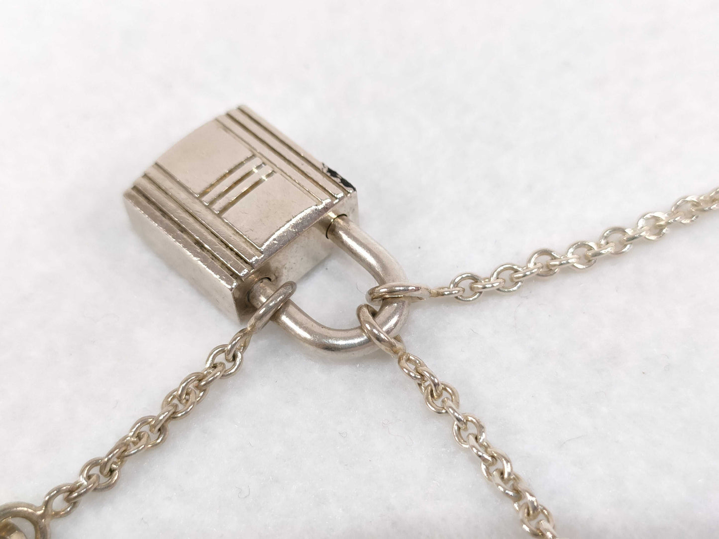 HERMES HERMES Necklace Cadena & Key Made of Ag925