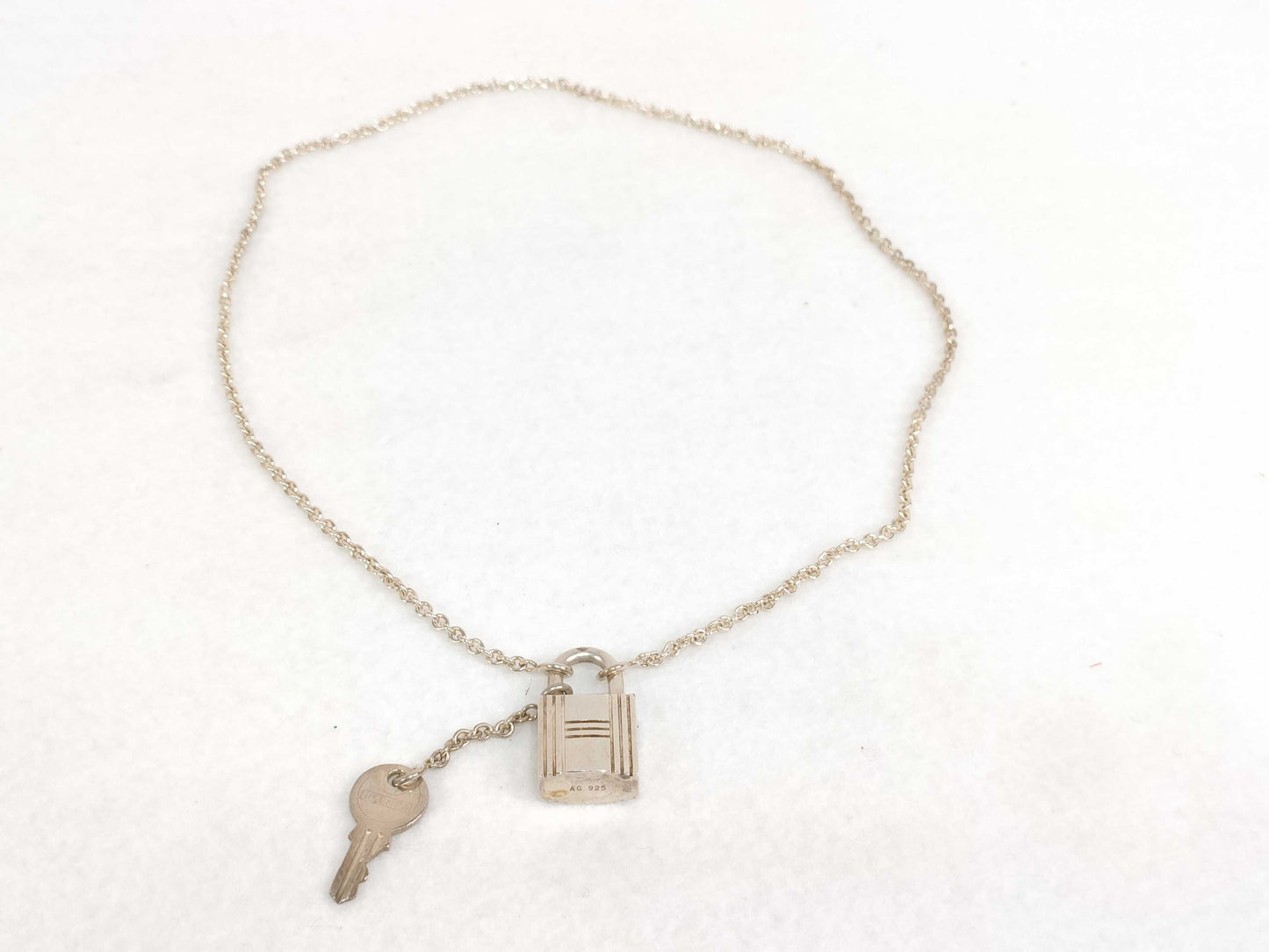 HERMES HERMES Necklace Cadena & Key Made of Ag925