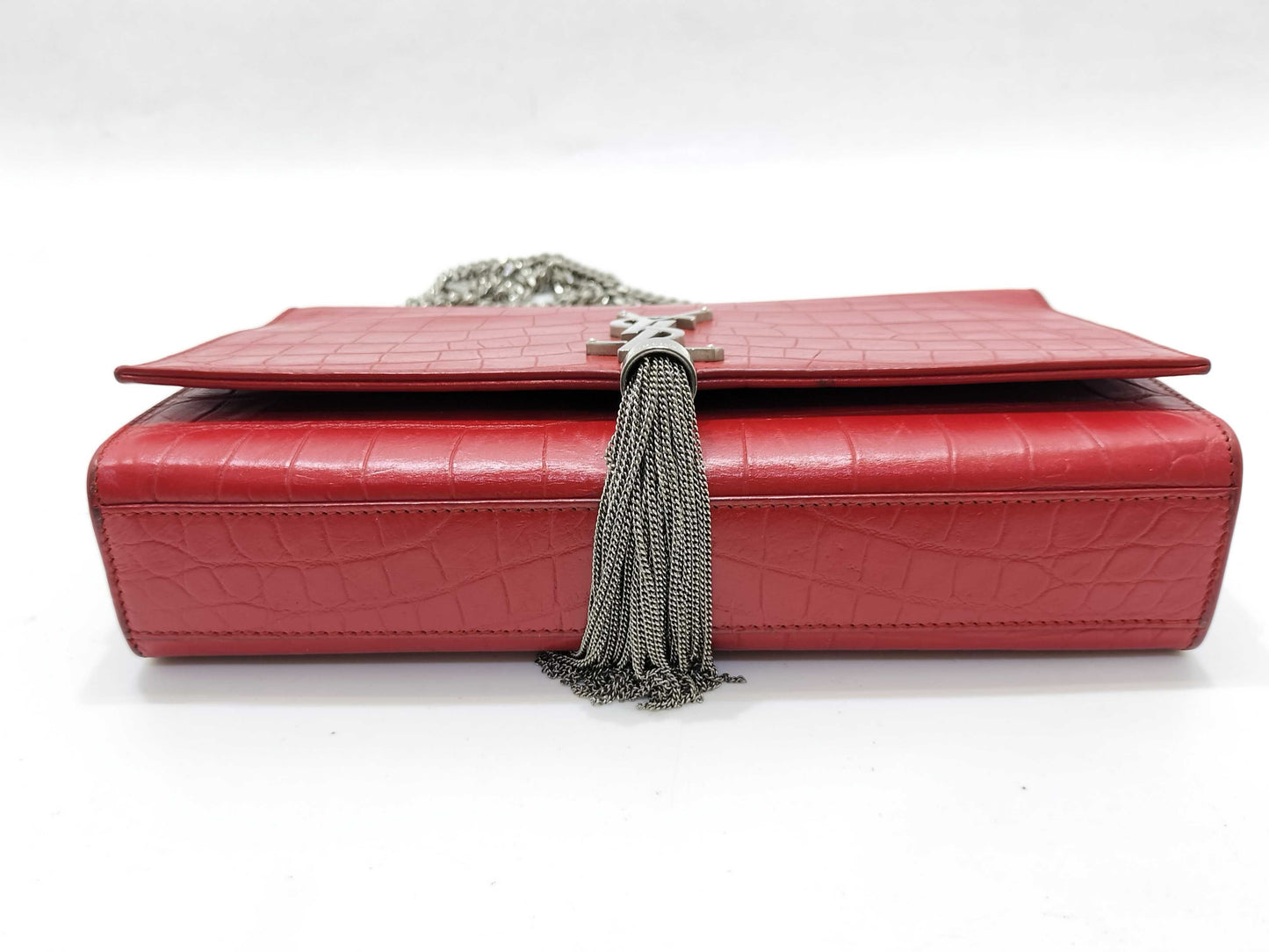 SAINT LAURENT SAINT LAURENT Paris Kate Crocodile Embossed Shoulder Bag Shoulder Bag