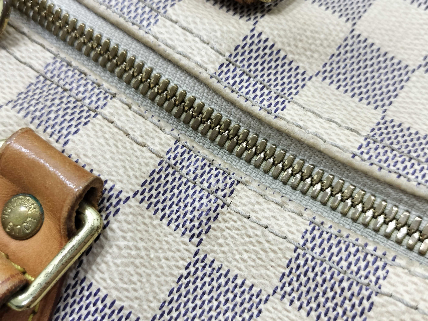 LOUIS VUITTON DU0193 Damier Azur Speedy 25 2-Way Handbag/Shoulder Bag DU0193