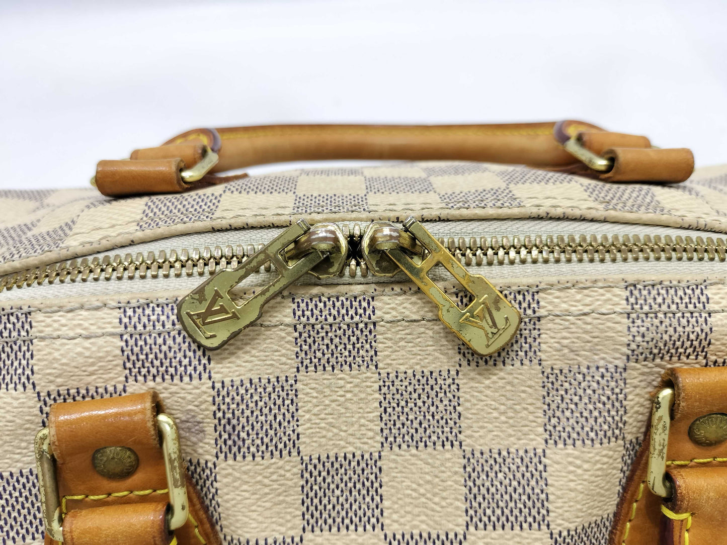 LOUIS VUITTON DU0193 Damier Azur Speedy 25 2-Way Handbag/Shoulder Bag DU0193