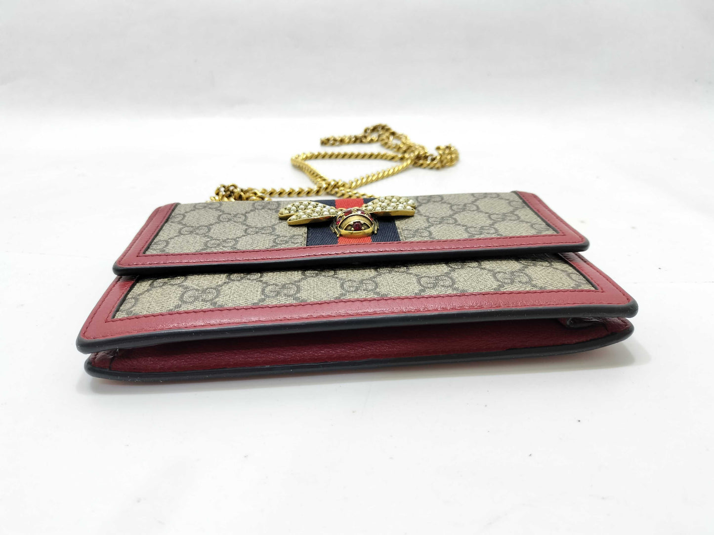 GUCCI GG Supreme GUCCI Margaret Chain Shoulder Bag Clutch Bag