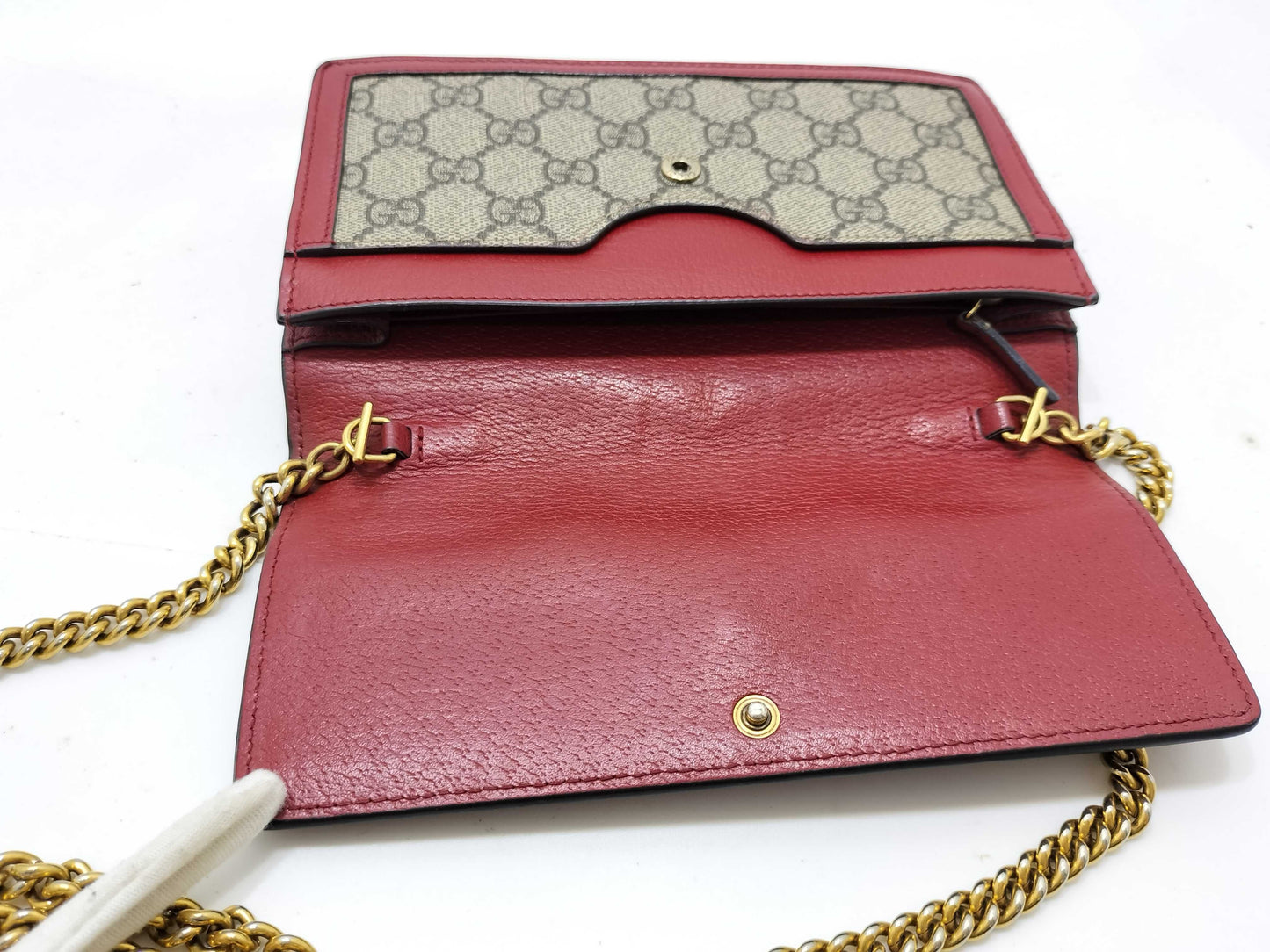 GUCCI GG Supreme GUCCI Margaret Chain Shoulder Bag Clutch Bag