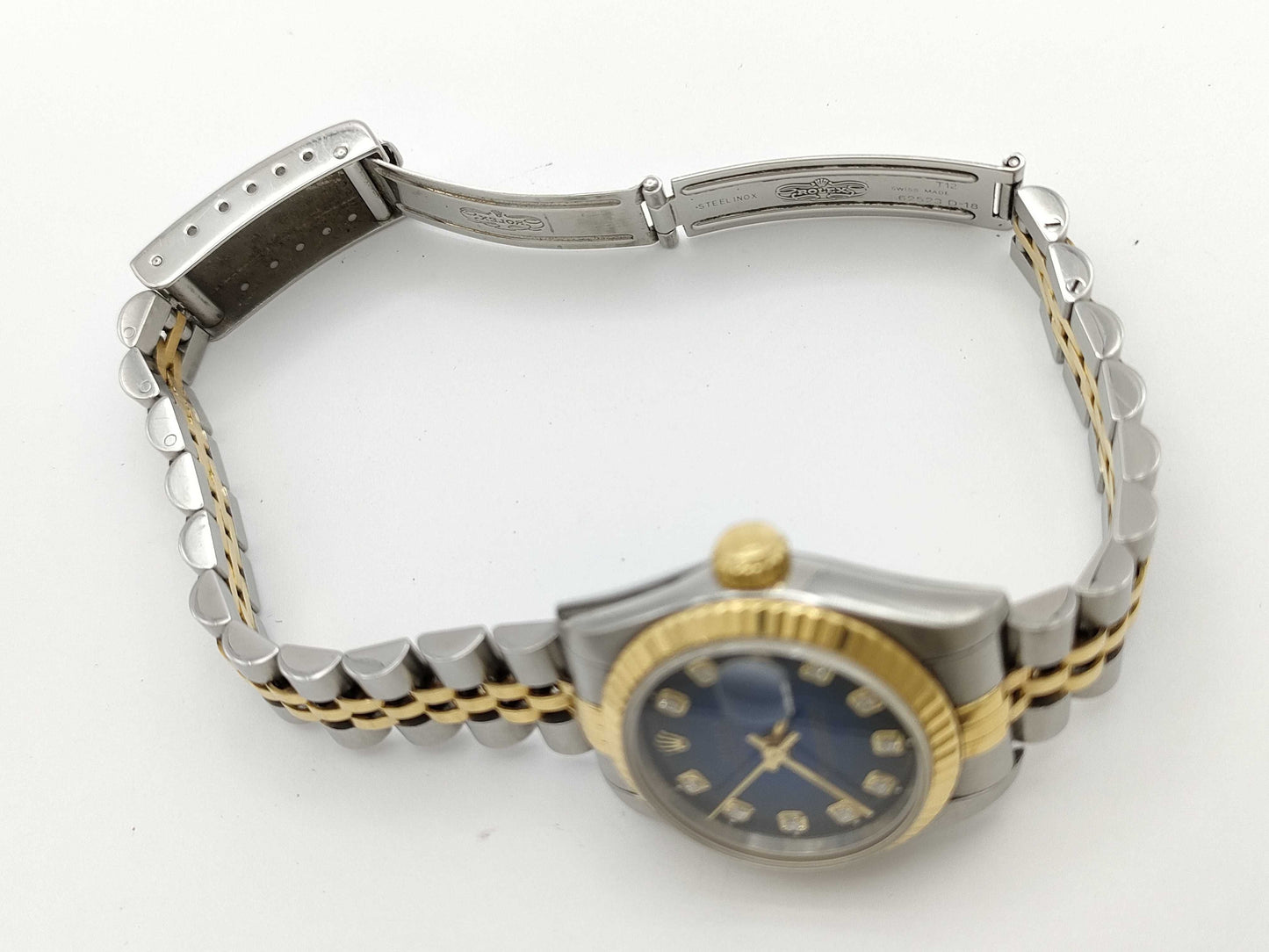 ROLEX 69173G Datejust W176841 Blue Gradient Dial Women's Watch