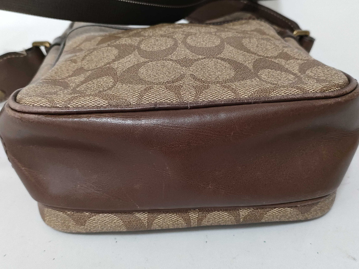 COACH Signature Coach Heritage Shoulder Bag Signature Camera Bag PVC Leather Shoulder Bag