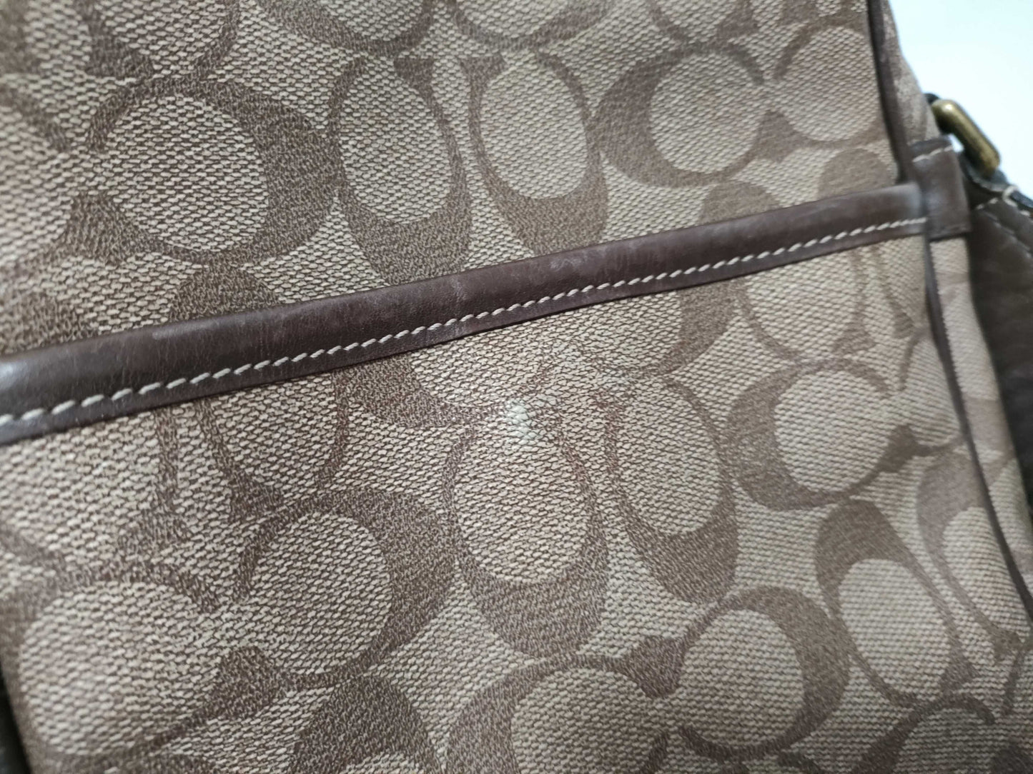 COACH Signature Coach Heritage Shoulder Bag Signature Camera Bag PVC Leather Shoulder Bag