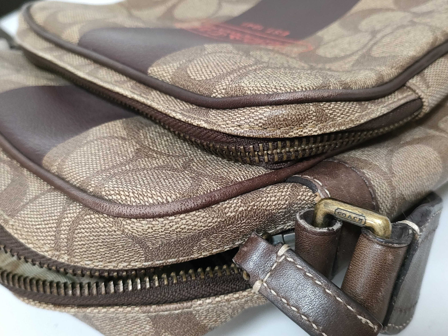 COACH Signature Coach Heritage Shoulder Bag Signature Camera Bag PVC Leather Shoulder Bag
